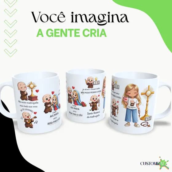 Caneca Personalizada Frei Gilson - Católica - Fé - Vamos Orar Juntos?| E o meu Coração, Deseja te encontrar