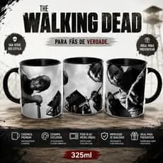 Caneca The Walking Dead TWD 325ml em Porcelana | Presente Geek | Rick e Daryl| Carl|Maggie|Glenn