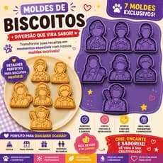 Kit 7 und - Cortador e Marcador de biscoitos Stranger Things (5 a 6cm)