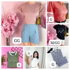 T shirt Feminina M/G/ GG