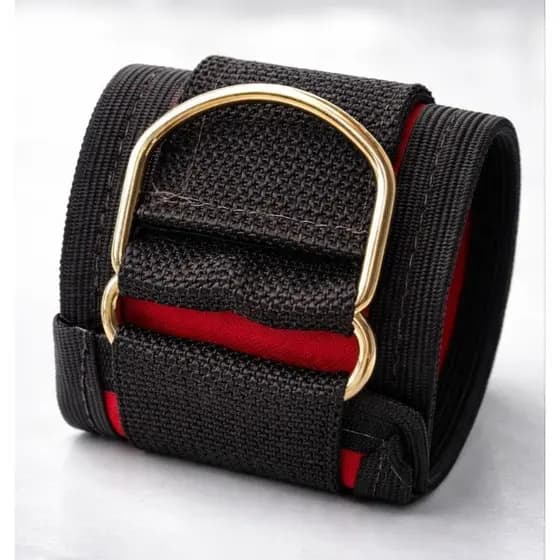 Puxador de Perna Glúteo Vermelho Crossover Profissional Tornozeleira Polia Fitness Acolchoado