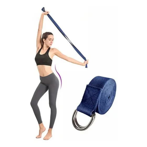 Fita De Alongamento Pilates 2 Metros, 100% Algodão