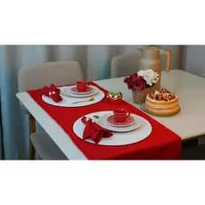 Dia dos Namorados Kit Mesa Posta 7 peças | Decoração de Mesa 2 Lugares
