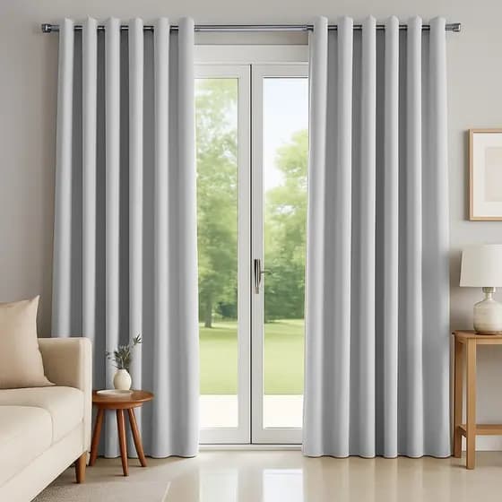 Cortina Blackout 3,00x2,50m 2 Partes com Ilhós para Varão Ideal para Quarto e Sala