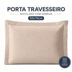 Porta Travesseiro Matelado 50x70cm com Debrum Capa para Travesseiro