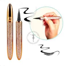 Caneta Delineadora Para Os Olhos Resistente a Água Cola Cílios Longa Duração