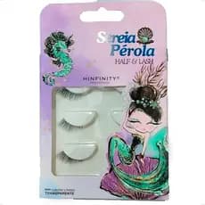 Cílios Postiço De Canto Sereia 3 Ou 5 Pares Cílios Cantinho Cat Perola Half & Lash Profissional