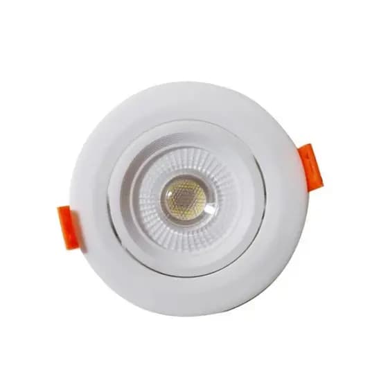 Kit 10 spot 7 watts branco quente para sanca, gesso