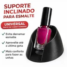 Suporte Inclinado para Esmalte Universal Manicure Aproveita Última Gota Evita Derramar