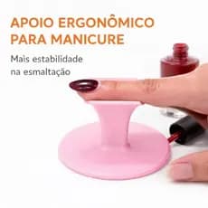 Apoio de Dedo para Manicure | Suporte Ergonômico para Esmaltação | Base Estável Nail Designer Profissional