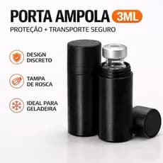 Porta Ampola 3ml Case Protetor Discreto Kit 2x 4x Transporte Seguro Viagem Geladeira Resistente Organização Segura