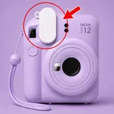 Kit 2 Tampas Bloqueadoras de Flash para Fujifilm Instax Mini 12 Anti Estouro Encaixe Preciso