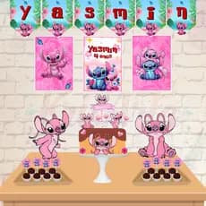 Kit Só um Bolinho – Tema Stitch/Stitch Rosa - Kit Personalizado