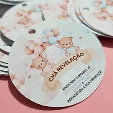 Tag Lembrancinha Chá Revelação Ursinhos  –Tags Lembrancinhas / Chá Revelação/ Kit Tags