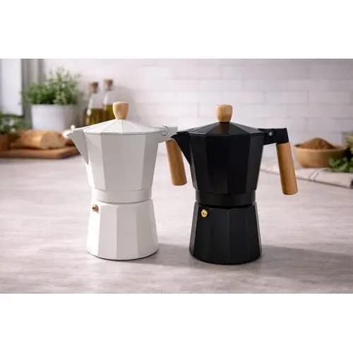 Cafeteira Italiana Classica 6 Xicaras Capacidade 300ml Aluminio Cafe Expresso Tradicional