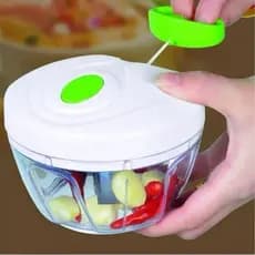 Processador Semi automático de Alimentos Original 500ml - 3 Lâminas Aço Inox, Triturador Multiuso