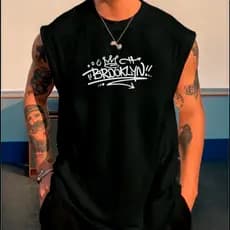 Camisa Regata Masculina Brookyn Oversized Larga Camiseta Moda Masculina