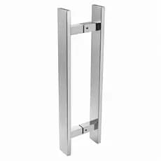 Puxador inox barra chata 50cm para portas de madeira, vidro e aluminio