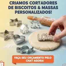Cortador de Biscoito e Massas Personalizado - Faça sua Ideia! Sob Medida