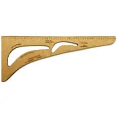 Esquadro Modelista N2 Costura Criativa e Modelagem em MDF de 50cm