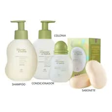 Kit Mamãe e Bebê Natura Completo – Shampoo + Condicionador + Colônia + Sabonetes
