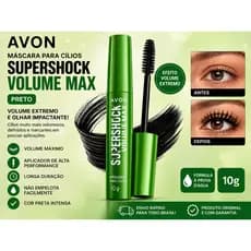 Avon Mascara Para Cílios Supershock Volume Max Preto 10G
