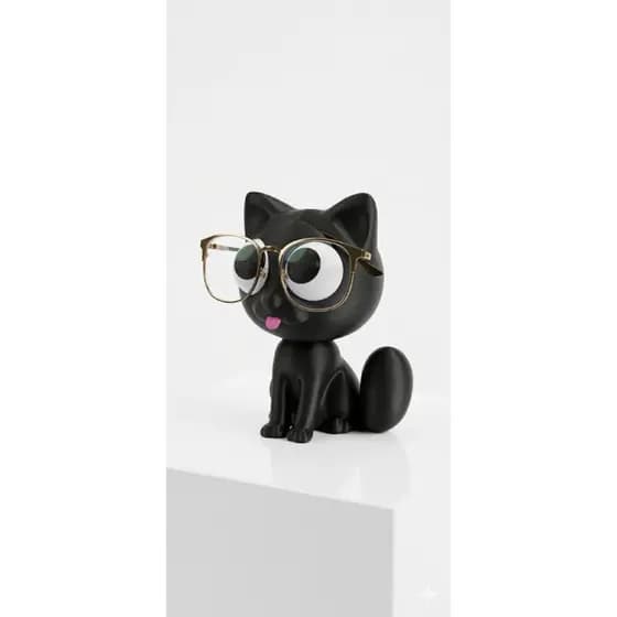 Suporte Para Óculos Gatinho Fofo Decorativo Porta Óculos