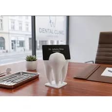 Porta Cartão De Visita Dente Molar Dentistas Odontologia Decorativo