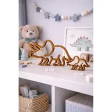 Dinossauro Triceratops Decoração Quarto bebê Menino Dino Prateleira Nicho Cores