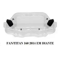 Lente Acrílico Painel Titan 150 2014 Titan Fan 160 2 Botão