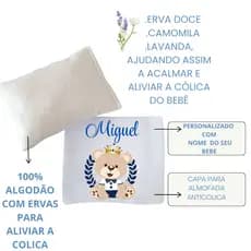 Almofada Térmica ANTICÓLICA para bebê / bolsa com ervas/ PERSONALIZADA com nome do bebê 100% algodão
