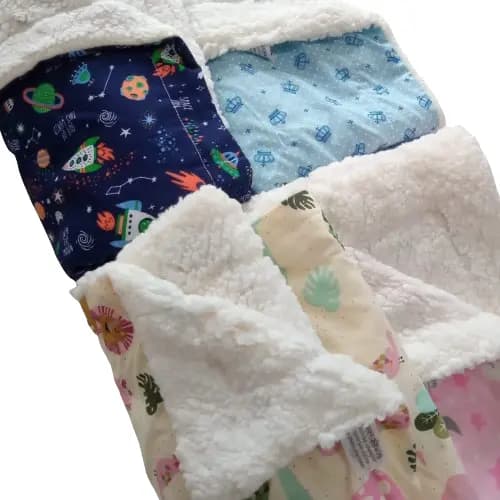 manta de bebe sherpa, cobertor infantil com travesseiro anatomico