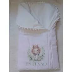 saco de dormir casulo pra bebe personalizado com nome/ com ziper, enxoval, frio, nenê