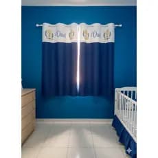 Cortina Estampada para Quarto Infantil 2,00 x 1,50 metros, Enviar o nome no chat, VARIAS CORES