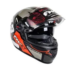 Capacete FW3 Gtx 43 Com Óculos Interno GRAFITE