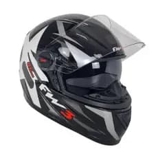 Capacete FW3 GTX Star Grafite Com Prata
