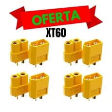 (4 Pares) Plug Conector XT60 Alta Corrente 60Ah Aeromodelo Bateria RC Motor ESC Arduino