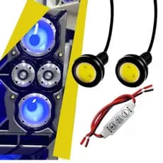 Strobo LED Olho de Águia 12V P/ Som Automotivo Efeito Flash