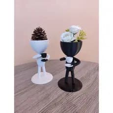Vaso Bob Robert plant tomando café em pé / cada