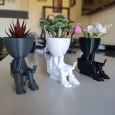 Vaso Bob no banheiro com tênis e iPhone / 12 cm
