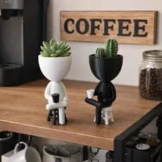 Vaso Bob tomando café sentado / CADA UNIDADE