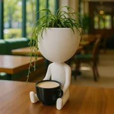 Vaso Bob xícara de café 11cm - placa ( opcional )