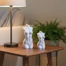 Escultura decorativa corpo feminino 3D