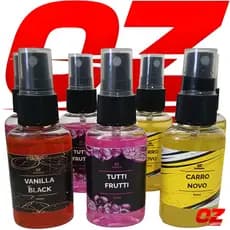 Cheirinho para Carro Spray–Aromatizador Vanilla Black - Baunilha Amadeirada/Carro Novo/Tutti Frutti