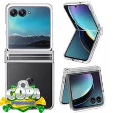 Capa Capinha para Motorola Razr 50 Ultra com Proteção no Meio Acrílica