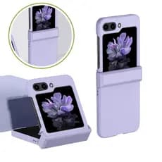Capinha Capa Para Z Flip 5 Lilás Proteção no Meio Premium