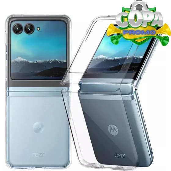 Capa Capinha Para Motorola Razr 50 Acrílica Transparente