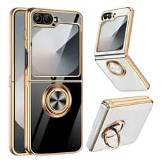 Capa Capinha Para Z Flip 7 Fe Com Anel Magnético Silicone Premium Case