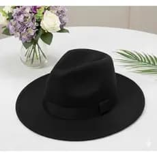 Chapéu Fedora Country Feltro Gângster Aba Média Masculino Feminino Ajustável Lollapalooza Retrô Clássico