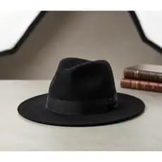 Chápeu Fedora Country Feltro Aba Média Masculino Feminino Ajustável Adulto Elegante Preto Lollapalooza Social Chic